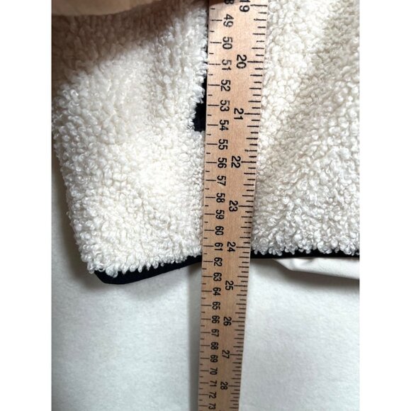 SOUL‎ CYCLE Cream Fleece full zip Jacket sz M - Picture 5 of 8